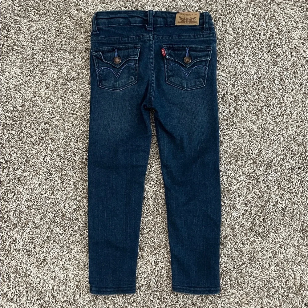 Levi's Girls size 4 Dark Blue Denim Legging